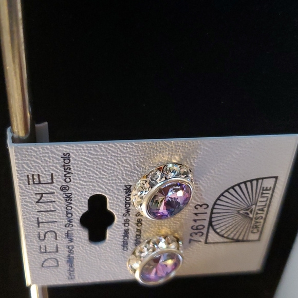 Purple earrings - Picture 4 of 4